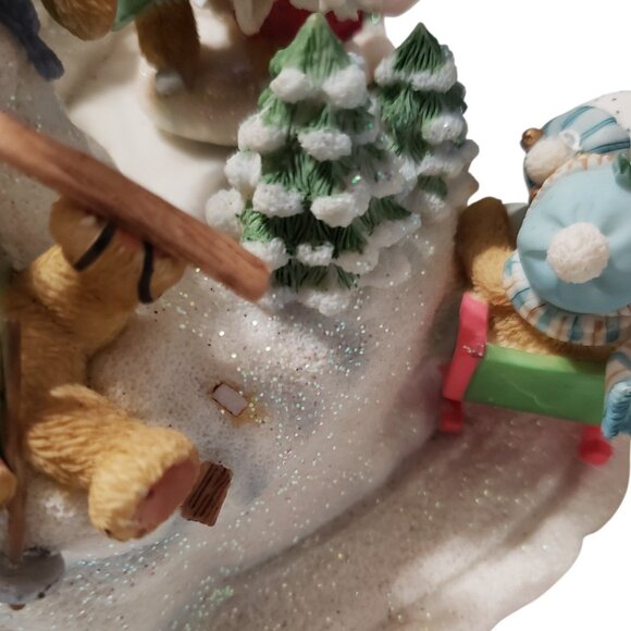 Priscilla Hillman Cherished Teddies Skaters Waltz Action Winds up Music - Picture 2 of 14